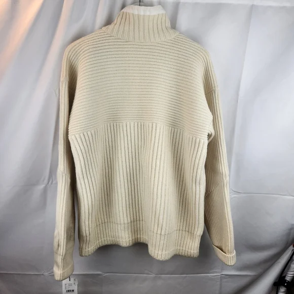Sacai Off-white Paneled Jumper In 151 Off White size L(3) BNWT has stains - Picture 9 of 13